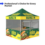 Food Service Gazebo - Full Set Bundle 10x10 Feet