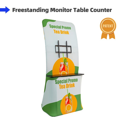 Free Standing Fabric Banner - Monitor Counter
