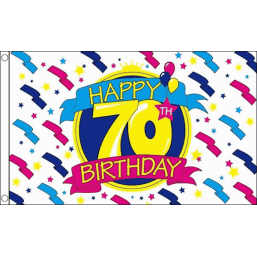 Happy Birthday Flag - 70