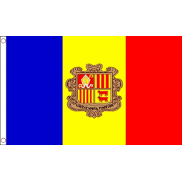 Andorra National Flag - Budget 5 x 3 feet Flags - United Flags And Flagstaffs