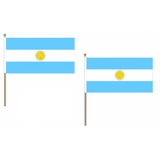 Argentina Fabric National Hand Waving Flag  - United Flags And Flagstaffs