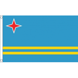 Aruba National Flag - Budget 5 x 3 feet Flags - United Flags And Flagstaffs