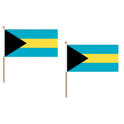 Bahamas Fabric National Hand Waving Flag  - United Flags And Flagstaffs