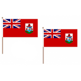 Bermuda Fabric National Hand Waving Flag  - United Flags And Flagstaffs