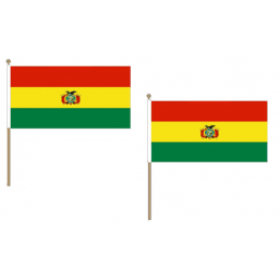 Bolivia Fabric National Hand Waving Flag  - United Flags And Flagstaffs