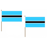 Botswana Fabric National Hand Waving Flag  - United Flags And Flagstaffs