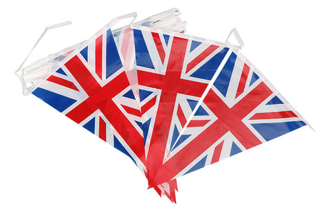 Union Flag "Fabric" Bunting - Budget Triangular