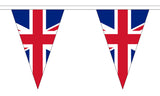 Union Flag "Fabric" Bunting D Day -  Triangular