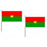 Burkina Faso Fabric National Hand Waving Flag  - United Flags And Flagstaffs