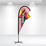 Custom Shape Teardrop Flags  - United Flags And Flagstaffs