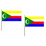 Comoros Fabric National Hand Waving Flag  - United Flags And Flagstaffs