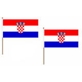 Croatia Fabric National Hand Waving Flag  - United Flags And Flagstaffs