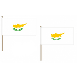 Cyprus Fabric National Hand Waving Flag  - United Flags And Flagstaffs