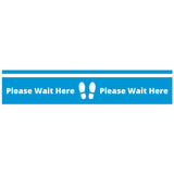 COVID SECURE - FLOOR GRAPHICS - PLEASE WAIT HERE (10 Pack)