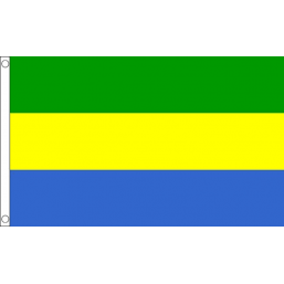 Gabon National Flag - Budget 5 x 3 feet Flags - United Flags And Flagstaffs