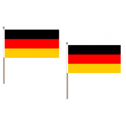 Germany Fabric National Hand Waving Flag Flags - United Flags And Flagstaffs