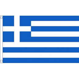 Greece National Flag - Budget 5 x 3 feet Flags - United Flags And Flagstaffs