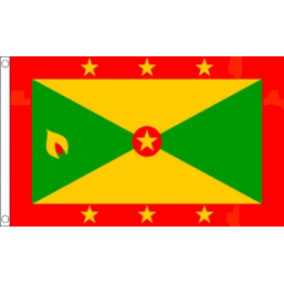 Grenada National Flag - Budget 5 x 3 feet Flags - United Flags And Flagstaffs