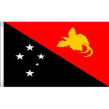 Papua New Guinea National Flag - Budget 5 x 3 feet Flags - United Flags And Flagstaffs