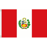 Peru National Flag - Budget 5 x 3 feet Flags - United Flags And Flagstaffs