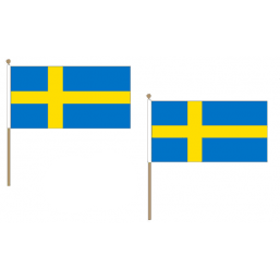 Sweden Fabric National Hand Waving Flag Flags - United Flags And Flagstaffs