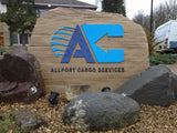 Sandblast Signage - Stone, Wood, Boulders, Granite Hard Sinage - United Flags And Flagstaffs