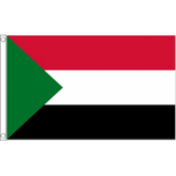 Sudan National Flag - Budget 5 x 3 feet Flags - United Flags And Flagstaffs