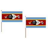 eSwatini (Swaziland) Fabric National Hand Waving Flag Flags - United Flags And Flagstaffs