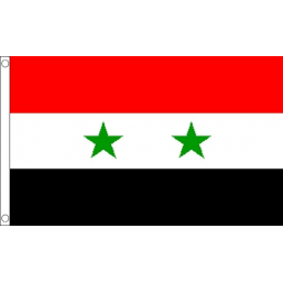 Syria National Flag - Budget 5 x 3 feet Flags - United Flags And Flagstaffs