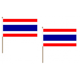 Thailand Fabric National Hand Waving Flag Flags - United Flags And Flagstaffs