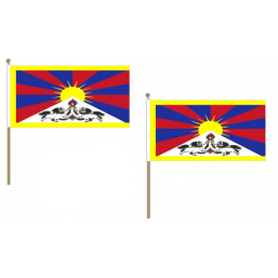 Tibet Fabric National Hand Waving Flag Flags - United Flags And Flagstaffs