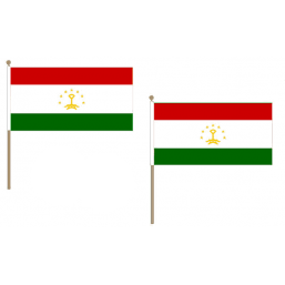 Tajikistan Fabric National Hand Waving Flag Flags - United Flags And Flagstaffs