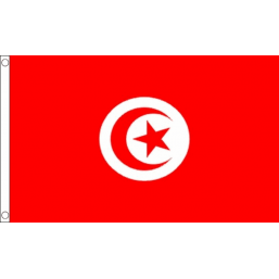 Tunisia National Flag - Budget 5 x 3 feet Flags - United Flags And Flagstaffs