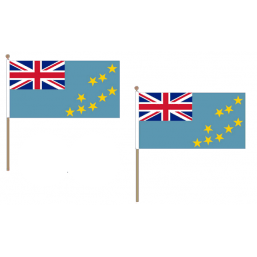 Tuvalu Fabric National Hand Waving Flag Flags - United Flags And Flagstaffs