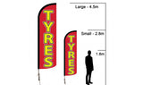 Feather Flags - TYRES - Stock Design