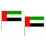 United Arab Emirates Fabric National Hand Waving Flag Flags - United Flags And Flagstaffs