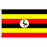 Uganda National Flag - Budget 5 x 3 feet Flags - United Flags And Flagstaffs