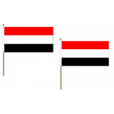 Yemen Fabric National Hand Waving Flag Flags - United Flags And Flagstaffs