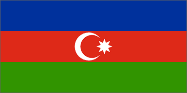 Azerbaijan National Flag Sewn Flags - United Flags And Flagstaffs