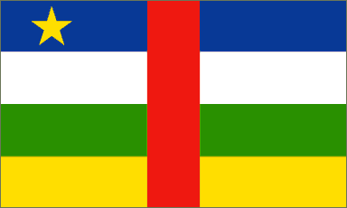 Central African Republic National Flag Sewn Flags - United Flags And Flagstaffs