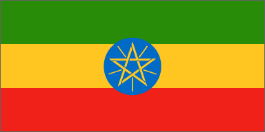 Ethiopia National Flag Printed Flags - United Flags And Flagstaffs