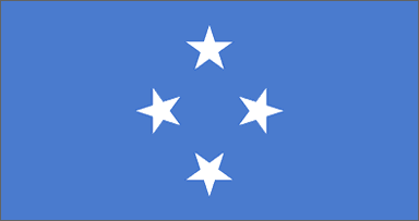 micronesia National Flag Sewn Flags - United Flags And Flagstaffs