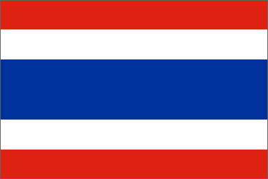 Thailand National Flag Sewn Flags - United Flags And Flagstaffs