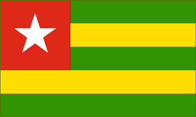 Togo National Flag Sewn Flags - United Flags And Flagstaffs